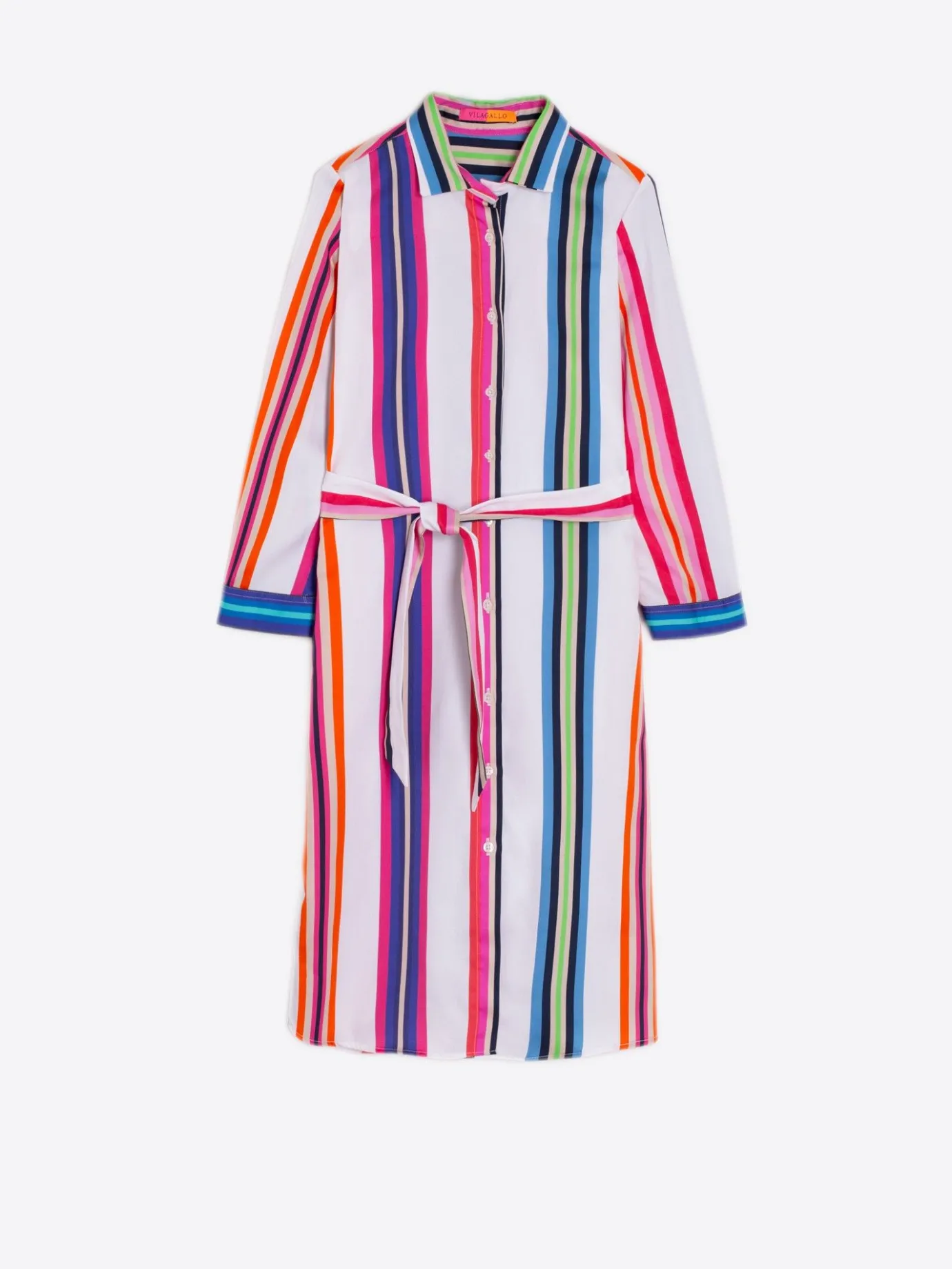 Women Vilagallo Dresses*Dress Dover Multicolor Cotton Stripe